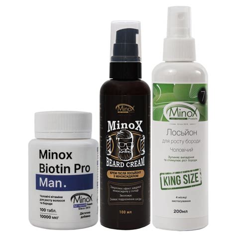 Комплекс для росту бороди - Ефективні засоби для росту волосся MinoX ...