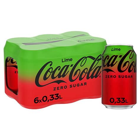 6 pack Coca Cola Zero Sugar Lime virvoitusjuoma tölkki 0 33 L S