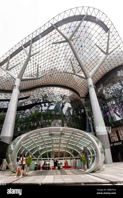 Canopy Structure In The Entrance Of Ion Orchard Ion Orchardshopping