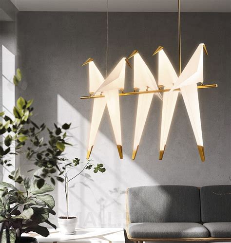Люстра птицы оригами в стиле Moooi Perch Light Chandelier Line 5 в ...