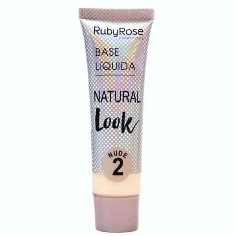 Base L Quida Natural Look Nude Hb Ruby Rose Shopee Brasil