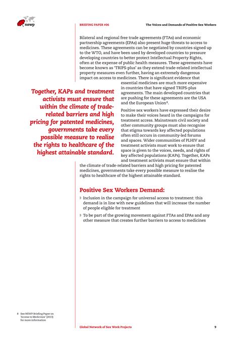 Positive Sex Workers Demands Pdf