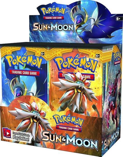 Pokemon Pack Booster Box Sun Moon Pikachu Card Game Trading Gx