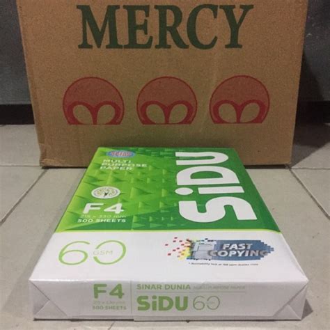 Jual Kertas Hvs Sinar Dunia F4 60gram Sidu Folio 60 Gram Shopee Indonesia