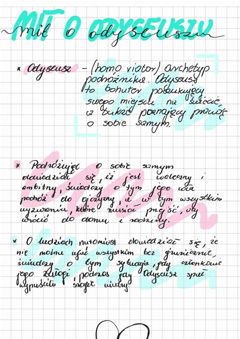 Mit o Odyseuszu - Streszczenie i Plan Wydarzeń (Język polski) - Knowunity