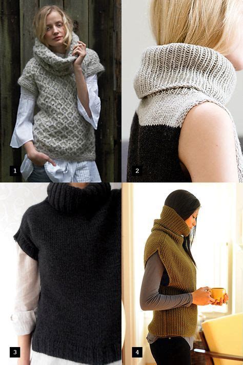 Best Sleeveless Turtleneck Sweater Knitting Patterns Sleeveless