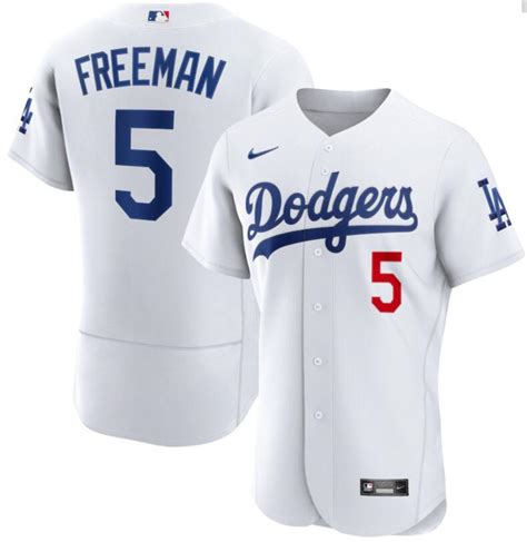 Dodgers 5 Freddie Freeman White Nike Flexbase Jersey