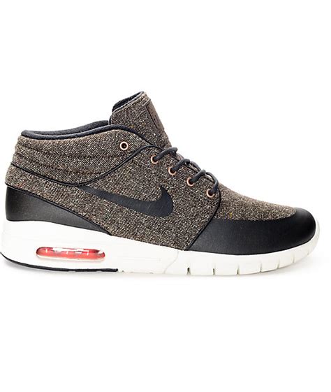 Nike Sb Stefan Janoski Air Max Mid Baroque And White Shoes Zumiez