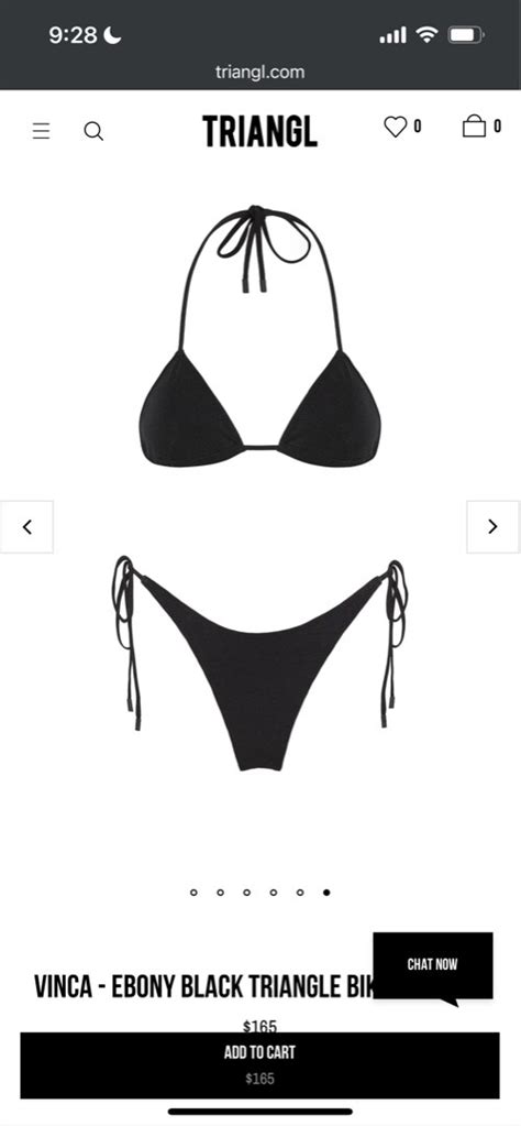 Triangl Vinc Ebony Black String Triangle Bikini Set Women S Fashion Swimwear Bikinis