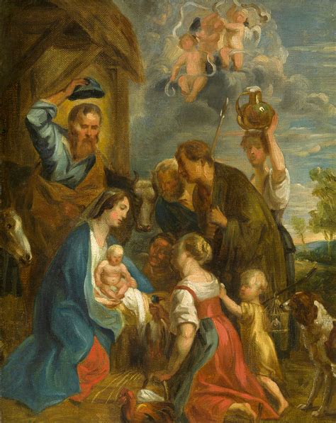 Adoration Of The Shepherds 17th Century Oil On Canvas Mar Flickr