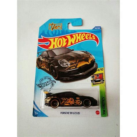 Jual Hot Wheels Porsche 911 GT3 RS Hotwheels Black Gold HW Exotics Shopee Indonesia