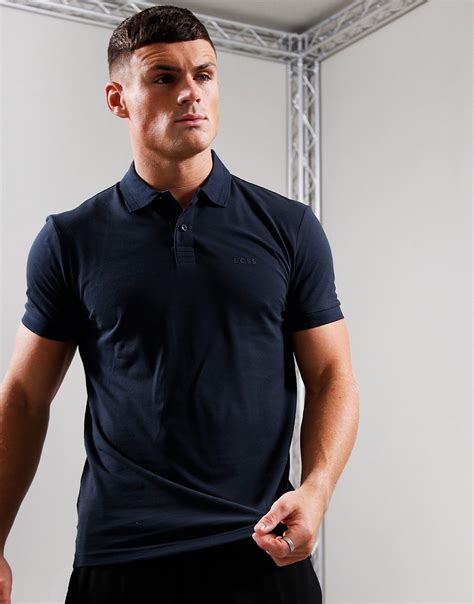 Boss Pio 1 Polo Shirt Dark Blue Terraces Menswear