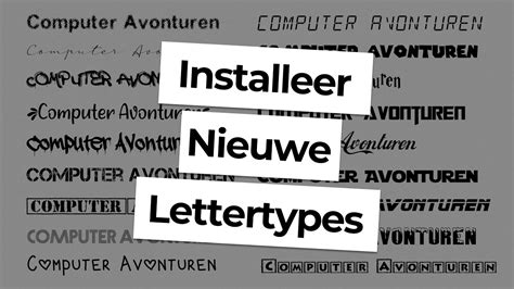 Nieuwe Lettertypes Toevoegen Aan Powerpoint En Word YouTube