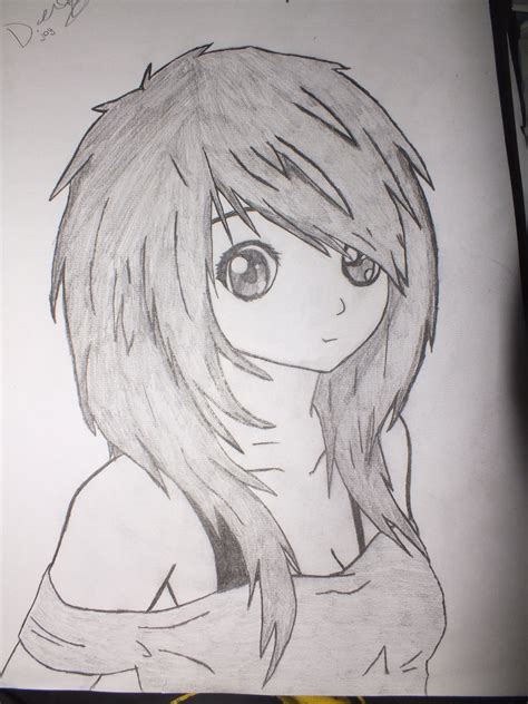 Easy Cute Anime Drawings In Pencil