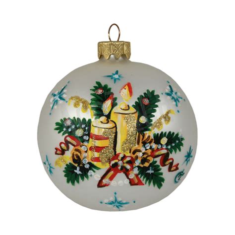 Шар на ёлку Russian Ёлка "Свечи" | Christmas balls, Christmas bulbs ...