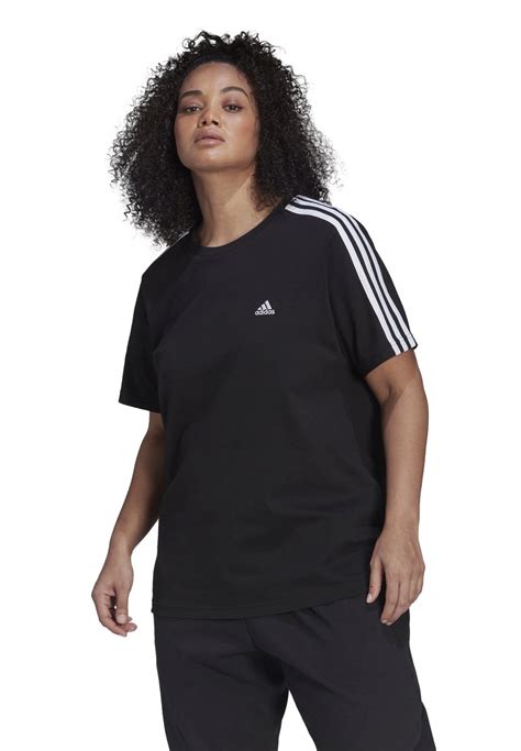 Adidas Sportswear Essentials 3 Stripes T Shirt Imprimé Black White