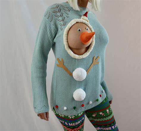 Sexy Ugly Christmas Sweater It Is NOT A PLASTIC Boob Multi Etsy