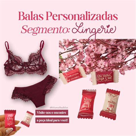 Bala Personalizada Lingerie Elo Produtos Especiais