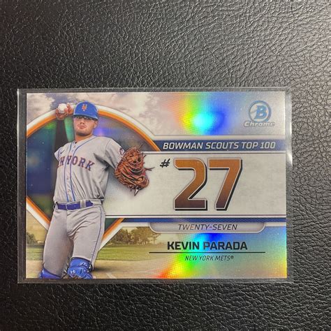 LOT 6x Kevin Parada Mets Scouts Top 100 Refractor Bowman Chrome