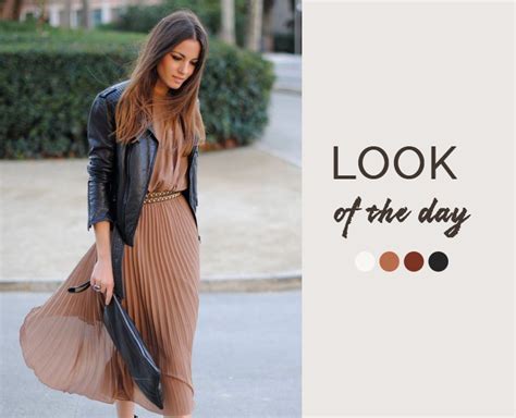Коричневая юбка плиссе - DiscoverStyle.ru