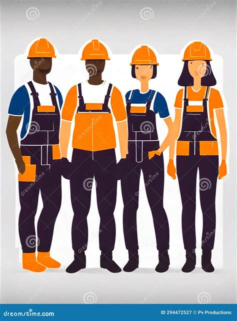 Technician, Builders and Engineers and Mechanics People, Teamwork