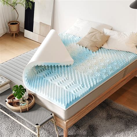 Amazon.com: LINSY LIVING 7 Zones Twin XL Mattress Topper, Cooling Gel ...