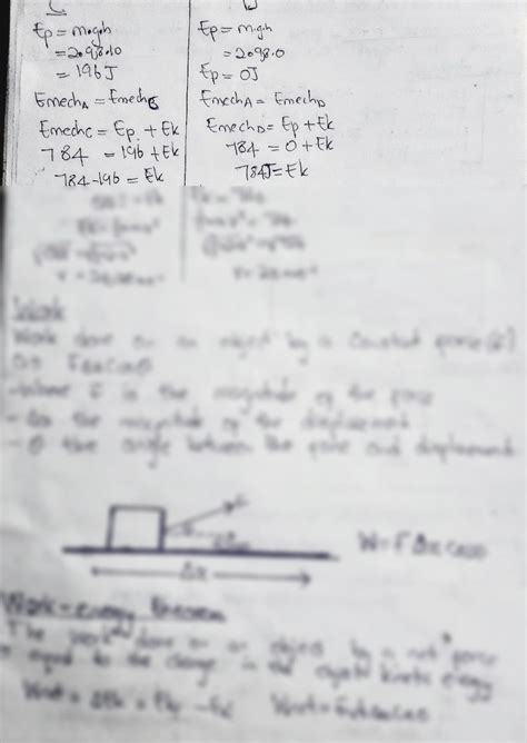 Solution Grade 12 Workenergy And Power Studypool