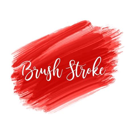 Free Vector | Red brush stroke watercolor design