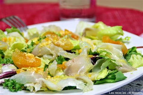 Ensalada De Bacalao Ahumado Y Mandarina Receta Petitchef