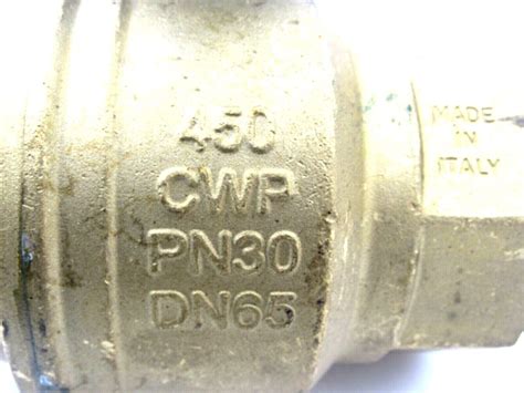 NEW UNBRANDED CW617N BALL VALVE 450 CWP PN30 DN65 2/12" | eBay