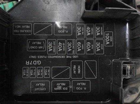 Предохранители и реле Mazda 626 (2000-2002) - Предохранители - Мазда Топ Ру