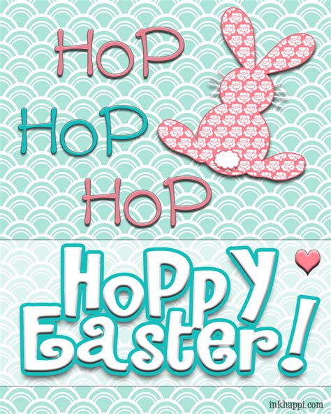 Hop Hop Hop Hoppy Easter Prints Inkhappi