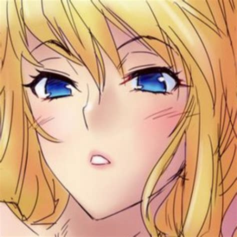 Color 1girl Bangs Blonde Hair Blue Eyes Blush Close Up Eyebrows Visible Through Hair Face