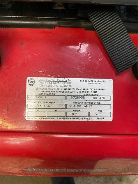 Jonsered Ride On Mower LRH13 36 Cut EBay