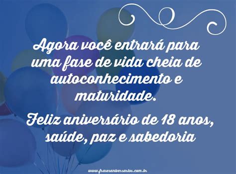 Frases De Aniversário De 18 Anos Frases De Aniversário