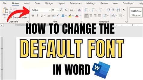 How To Set Default Font In Word Templates Printable