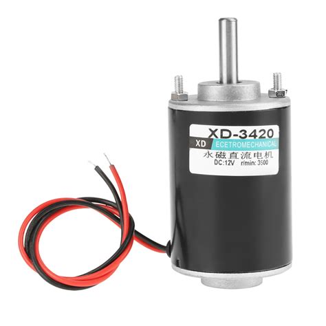 XD 3420 30W Permanent Magnet DC Motor High Speed CW CCW 12V 3500RPM