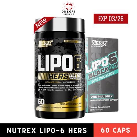 Nutrex Lipo 6 Black Hers 60 Caps, Nutrex hers | Lazada.co.th