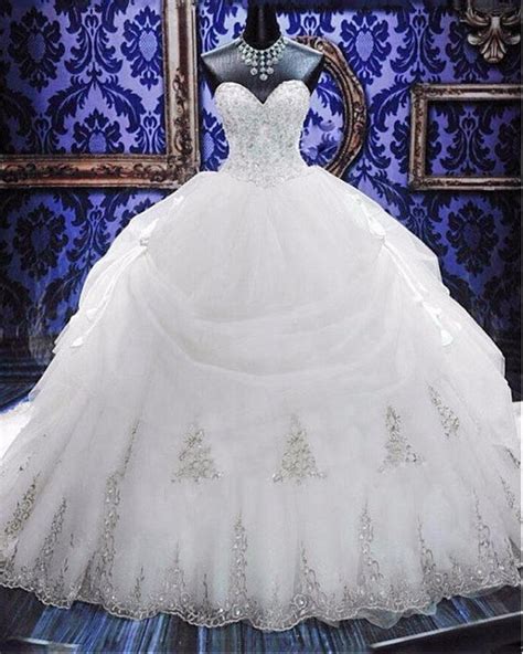 Plus Sized Beaded Ball Gown Wedding Dress At Bling Brides Bouquet Onli