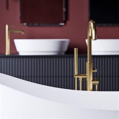 Omnires Y Single Lever Mixer For Bath Brushed Gold Y Glb Reuter