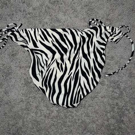 Victoria S Secret Zebra Print Bikini Swim Suit Set 36 Gem