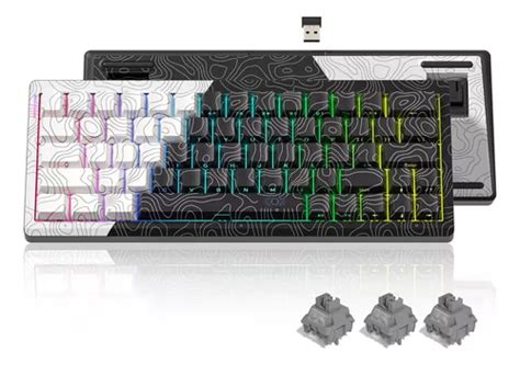 Teclado Womier Q Sem Fio Rgb Gasket Hot Swappable Parcelamento Sem Juros