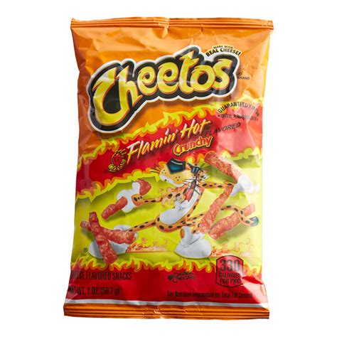 Cheetos Flamin Hot Crunchy Cheese Flavored Snacks Oz Case