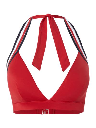TOMMY HILFIGER Bikini Oberteil Mit Neckholder Rot Online Kaufen