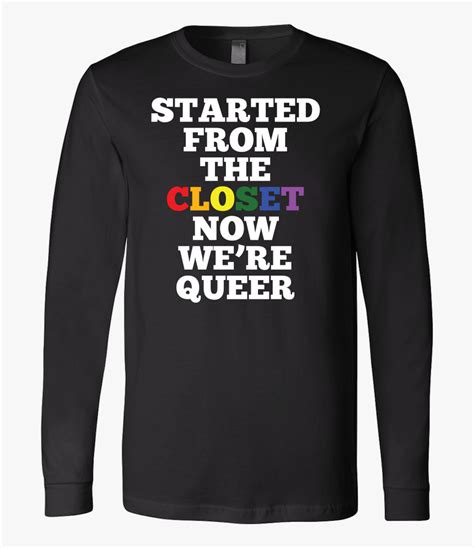 Queer Closet Lgbt Rainbow Flag Gay Lesbian Pride Long Bella Canvas Unisex Jersey Long Sleeve