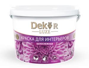 Краска интерьерная ВД-АК-216 DEKOR белая 1;1кг - купить в ОМА