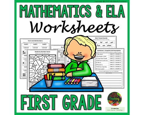 grade home learning worksheets  math  language arts printable