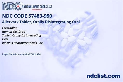 NDC 57483 950 Allervarx Tablet Orally Disintegrating Oral