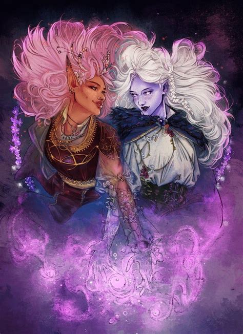 Art My Spring Eladrin Bard Rowyn And Air Genasi Druid Quivyre That