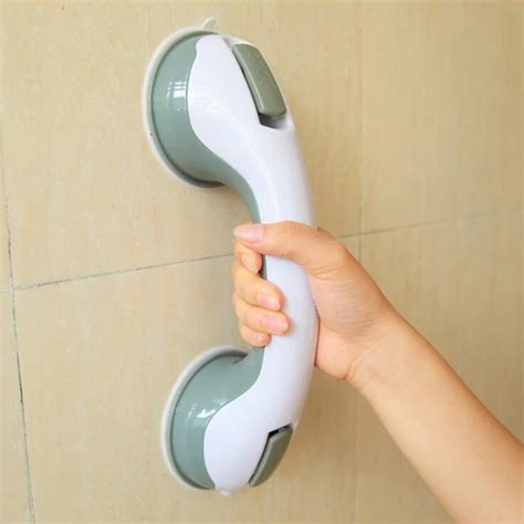 Bathroom Suction Cup Handle Grab Bar for elderly Safety Bath Shower Tub ...